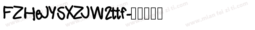 FZHeJYSXZJW 2ttf字体转换